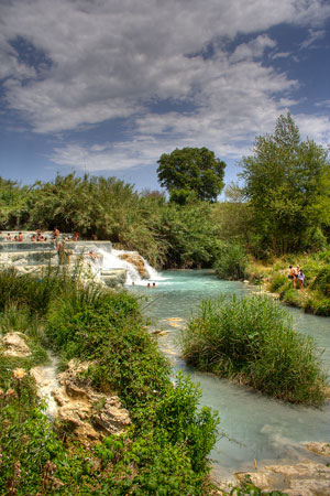 Terme di Saturnia, Cascata del Mulino.